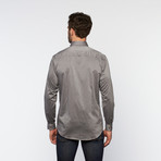 Brio Milano // Button Up Long-Sleeve Shirt // Grey (L)