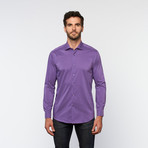 Brio Milano // Button Up Long-Sleeve Shirt // Purple (XL)