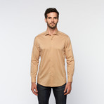 Brio Milano // Button Up Long-Sleeve Shirt // Khaki (S)