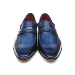 Hand-Painted Loafer // Navy (Euro: 45)