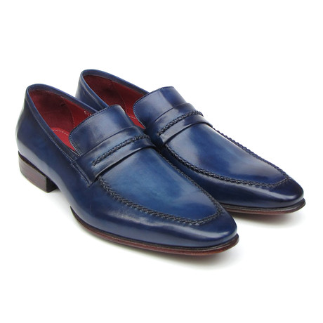 Hand-Painted Loafer // Navy (Euro: 40)
