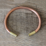 Recycled Bullet Casing Bracelet // Copper