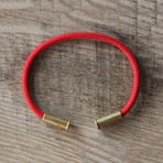Recycled Bullet Casing Bracelet // Red