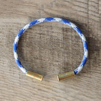 Recycled Bullet Casing Bracelet // Navy Camo