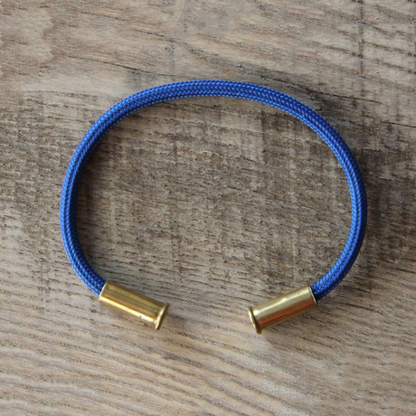 Recycled Bullet Casing Bracelet // Navy