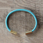 Recycled Bullet Casing Bracelet // Electric Teal