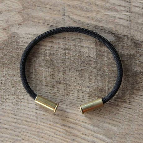 Recycled Bullet Casing Bracelet // Black