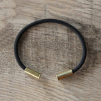 Recycled Bullet Casing Bracelet // Black