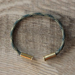 Recycled Bullet Casing Bracelet // Army Camo