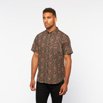 Button Down Shirt // Paisley Forest (M)
