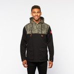 Paisley Pullover Parka Jacket // Black Paisley (M)