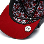 The Business 6-Panel Hat // Black + Red