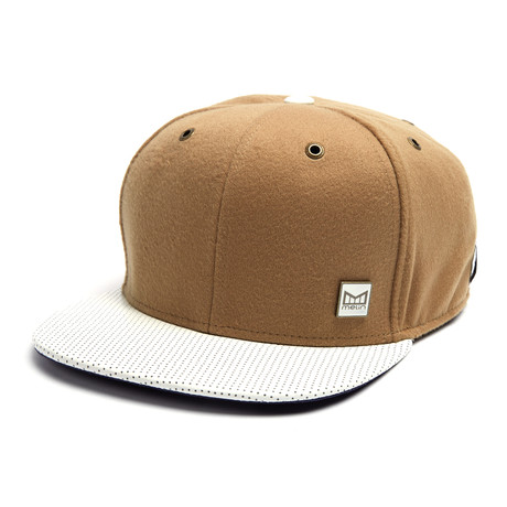 The Arrival 6-Panel Hat // Camel + White
