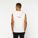Sleeveless Quilted Pullover // White (XL)