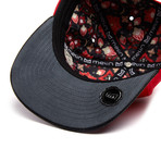 The Affair 6-Panel Hat // Red + Black