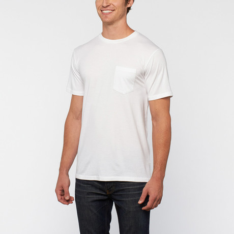 Home Washed Cotton Pocket Tee // White (S)