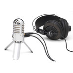 Meteor USB Studio Condenser Microphone + Headphones