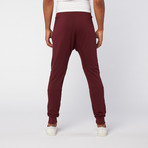 Moto Jogger // Burgundy (2XL)