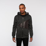 Marled Sherpa Hoody // Black (M)