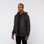 Marled Sherpa Hoody // Black (L)