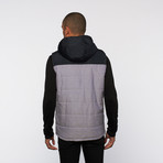 Hooded Vest // Chambray + Navy (XL)