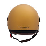 Smooth Gold Leather Helmet (21.3" Circumference // XS)