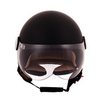Andrea Cardone // Smooth Black Leather Helmet (21.3" Circumference // XS)