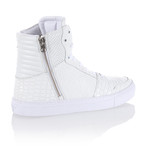 Adonis High Top // White White (US: 10.5)