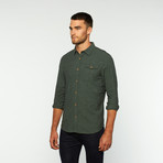 Nick Button Up Shirt // Pine Needle (L)