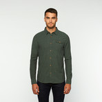 Nick Button Up Shirt // Pine Needle (L)