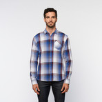 Free Nature // Twill Plaid Button Up // Dazzling Blue (M)