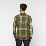 Free Nature // Twill Plaid Button Up // Olivine (S)