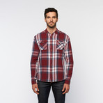 Free Nature // Twill Plaid Button Up // Syrah (S)