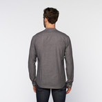 Artistry in Motion // Band Collar Button Up // Charcoal (S)