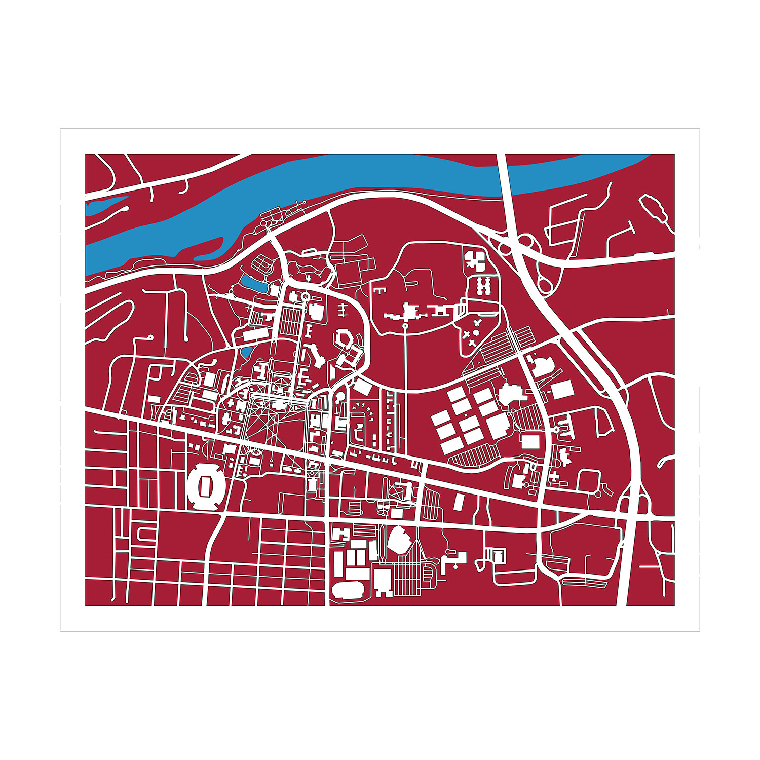 University Of Alabama Campus Cut Maps Touch Of Modern   4d65f3230759b70e586b8d48dfbd61bb Large 