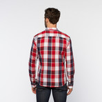 Free Nature // Twill Plaid Button Up // Haute Red (S)