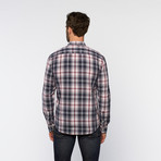 Artistry in Motion // Plaid Button Up // Navy + Syrah (S)