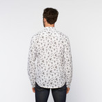 Artistry in Motion // Floral Button Up // White (S)
