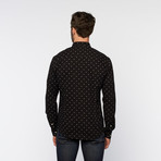 Artistry in Motion // Diamonds Button Up // Black (S)