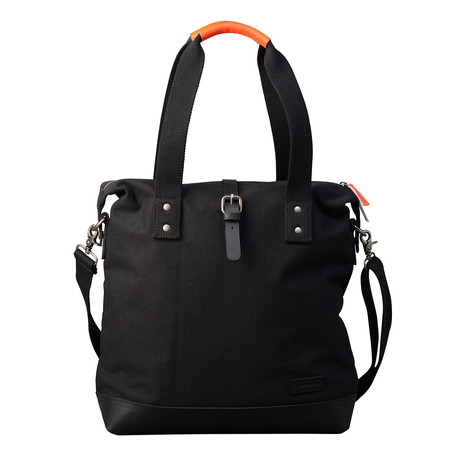 Cornish Tote // Black + Orange