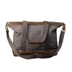 Shoreditch Shopper Tote // Khaki Grey + Brown