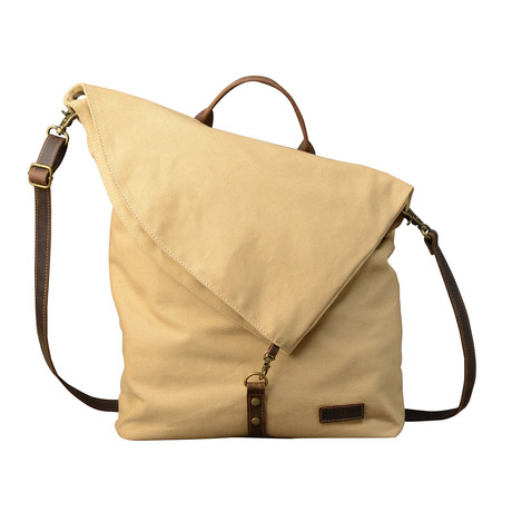 La Rochelle Messenger Bag // Beige