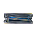 Shift SLG // Harper Zip Around Wallet (Charcoal + Lemon)