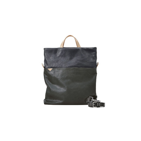 Metropolis // Vertical Briefcase (Cuoio + Ocean)