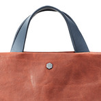 Metropolis // Vertical Briefcase (Cuoio + Ocean)