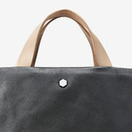 Metropolis // Vertical Briefcase (Cuoio + Ocean)