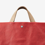 Metropolis // Vertical Briefcase (Cuoio + Ocean)