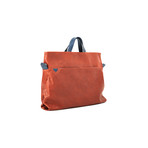 Metropolis // Horizontal Briefcase (Cuoio + Ocean)