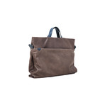 Metropolis // Horizontal Briefcase (Cuoio + Ocean)