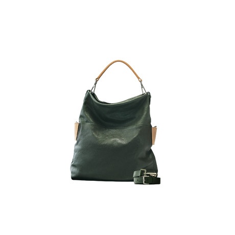 Metropolis // Small Elena Hobo (Cuoio + Stone)
